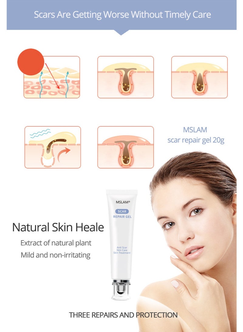 ام اس ال اي ام جل MSLAM لعلاج الندبات: ينعم الندبات، ويجدد البشرة، ويخفي عيوبها الظاهرة - Image 3